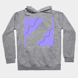 Purple watercolor abstract art design Hoodie